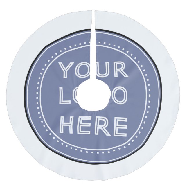 Falda Para El Árbol De Navidad De Poliéster Ligador elegante, refinado y personalizado (Anverso)