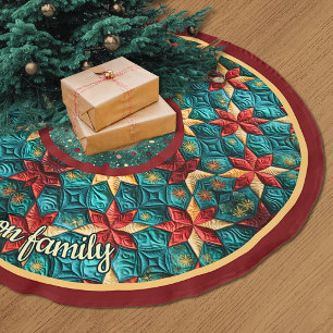 Falda Para El Árbol De Navidad De Poliéster Lindo personalizado impreso de Navidad festivo tur
