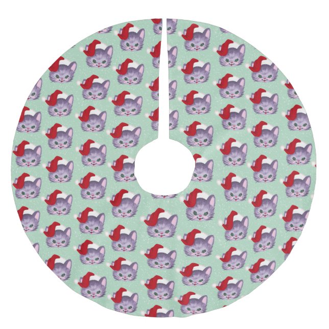 Falda Para El Árbol De Navidad De Poliéster Little Chloe (Anverso)