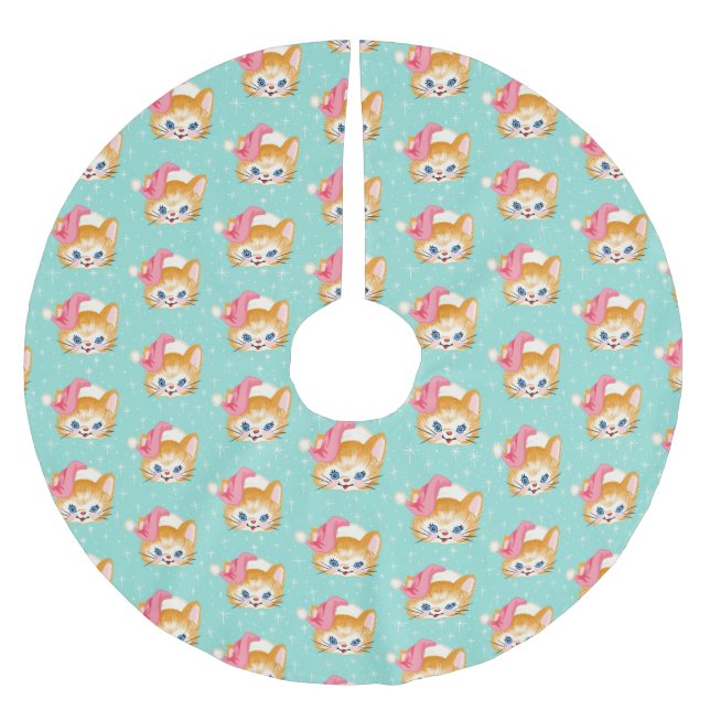 Falda Para El Árbol De Navidad De Poliéster Little Roo (Anverso)