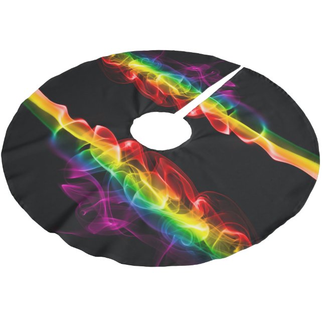 Falda Para El Árbol De Navidad De Poliéster Los vivos colores del arcoiris del humo de Slipper (Angular)