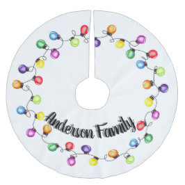 Falda Para El Árbol De Navidad De Poliéster Luces Navidades personalizadas
