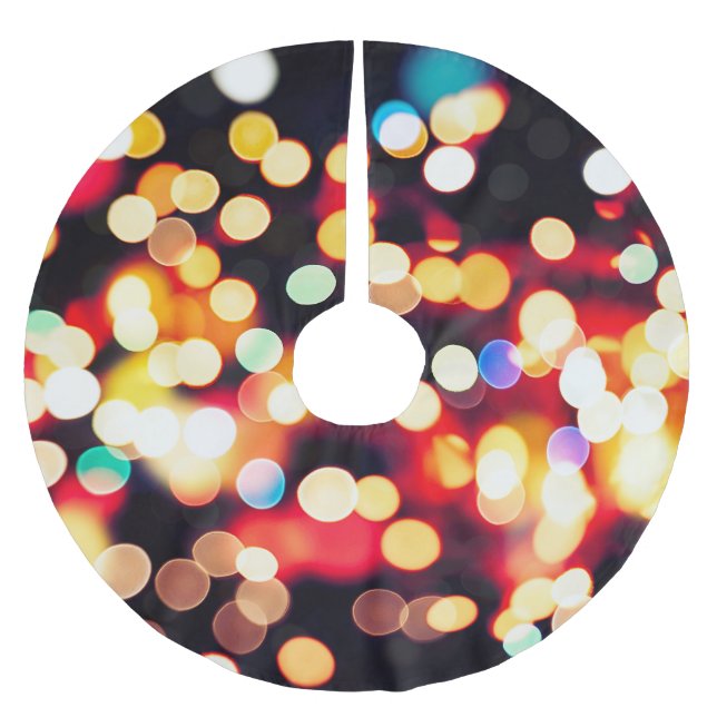 Falda Para El Árbol De Navidad De Poliéster Luz abstracta: fondo de textura simple (Anverso)