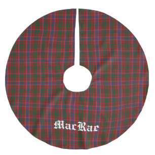 Falda Para El Árbol De Navidad De Poliéster MacRae Tartan Plaid Tree Skirt