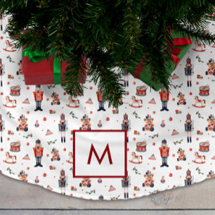 Falda Para El Árbol De Navidad De Poliéster Mantel de árbol de Navidad monogramado