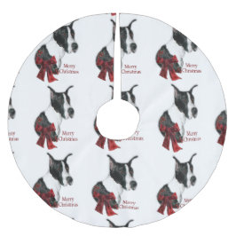 Falda Para El Árbol De Navidad De Poliéster Mantle Great Dane Navidades