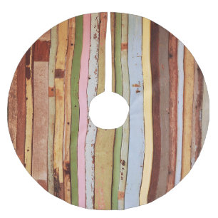 Falda Para El Árbol De Navidad De Poliéster Material de madera: Textura de fondo de escritorio