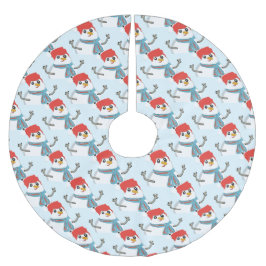 Falda Para El Árbol De Navidad De Poliéster Merry Christmas!!