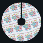 Falda Para El Árbol De Navidad De Poliéster Merry Christmas Tree Skirt Pig Pink Pig<br><div class="desc">Navidades y la falda del árbol de vacaciones</div>