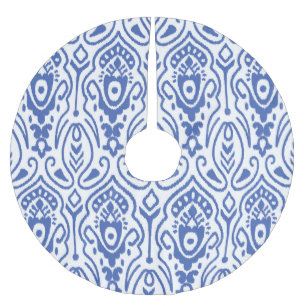 Falda Para El Árbol De Navidad De Poliéster Mikat de bordado: patrón étnico sin fisuras.