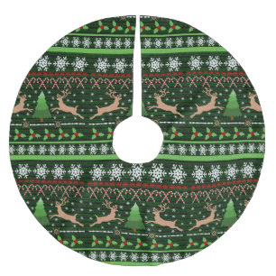 Falda Para El Árbol De Navidad De Poliéster Modelo fresco del suéter del navidad