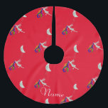 Falda Para El Árbol De Navidad De Poliéster Moon Swinging Redhead Thunder_Cove<br><div class="desc">Cambiando a la luna una hembra multicolor haciendo lo suyo,  personalizar con tu propio saludo,  nombre,  mensaje,  etc</div>