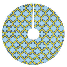 Mosaico azul y amarillo, Entramado, Quatrefoil