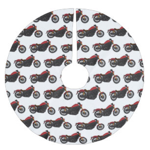 Falda Para El Árbol De Navidad De Poliéster Motocicleta de estilo cruiser genial