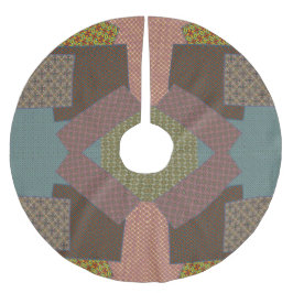 Falda Para El Árbol De Navidad De Poliéster multi pattern