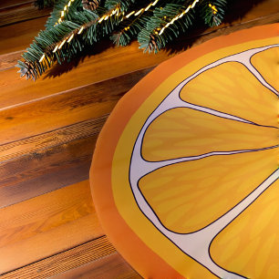 Falda Para El Árbol De Navidad De Poliéster naranja de navidades