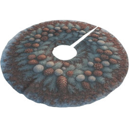 Falda Para El Árbol De Navidad De Poliéster Natural Bedding