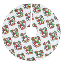 Falda Para El Árbol De Navidad De Poliéster Navidad