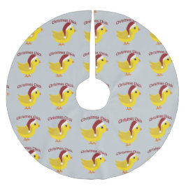 Falda Para El Árbol De Navidad De Poliéster Navidad Chick