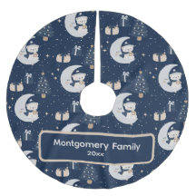 Navidad Media Noche Personalizada | Azul Marino, P