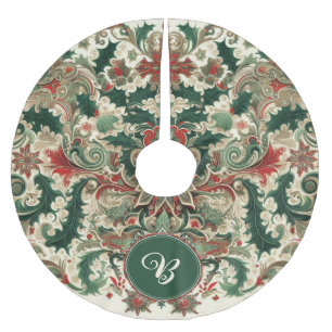 Falda Para El Árbol De Navidad De Poliéster Navidad victoriana/clásica/vintage personalizada
