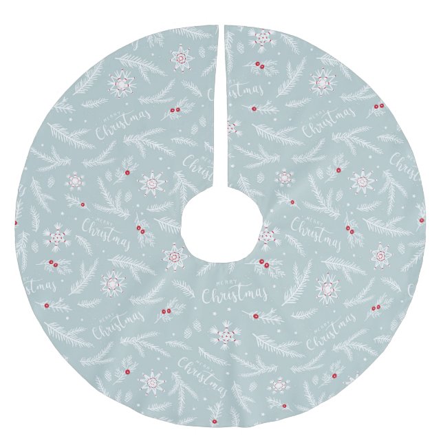 Falda Para El Árbol De Navidad De Poliéster Navidades (Anverso)