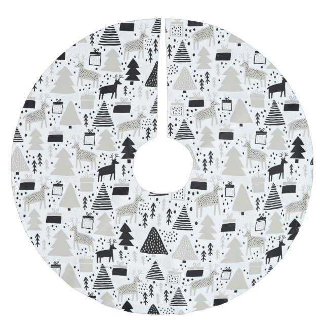 Falda Para El Árbol De Navidad De Poliéster Navidades (Anverso)