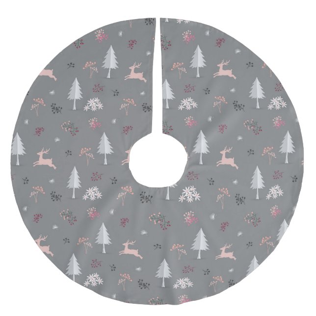 Falda Para El Árbol De Navidad De Poliéster Navidades (Anverso)