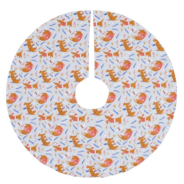 Falda Para El Árbol De Navidad De Poliéster Navidades (Anverso)