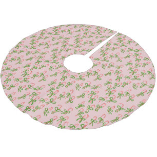 Falda Para El Árbol De Navidad De Poliéster Navidades amables Candy Canes navidad