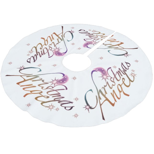 Falda Para El Árbol De Navidad De Poliéster Navidades Angel (Angular)