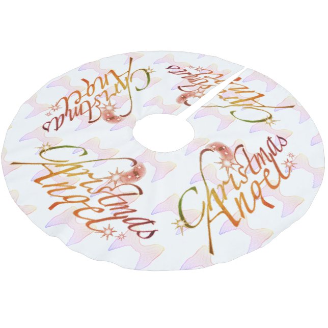 Falda Para El Árbol De Navidad De Poliéster Navidades Angel (Angular)