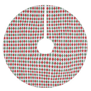 Falda Para El Árbol De Navidad De Poliéster Navidades Argyle Tree Skirt