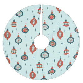 Falda Para El Árbol De Navidad De Poliéster Navidades atómicos de mediados del siglo XX