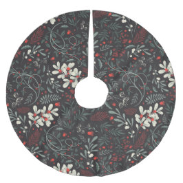 Falda Para El Árbol De Navidad De Poliéster Navidades Berries