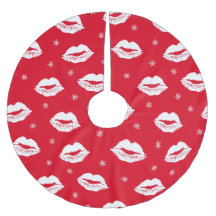 Navidades besan blanco rojo con estampado