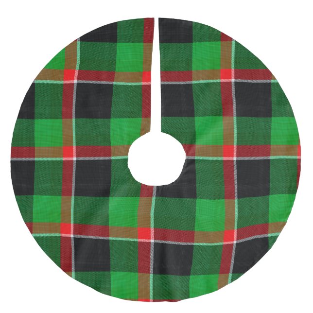 FALDA PARA EL ÁRBOL DE NAVIDAD DE POLIÉSTER NAVIDADES BLANCOS VERDES ROJOS REPRODUCEN PATRÓN (Anverso)