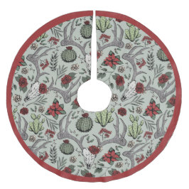 Falda Para El Árbol De Navidad De Poliéster Navidades campesinos Floral Deer Skull Antlers