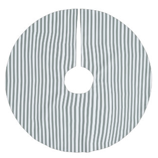 Falda Para El Árbol De Navidad De Poliéster Navidades clásicos con falda de árbol de rayas ver