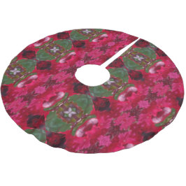 Falda Para El Árbol De Navidad De Poliéster Navidades Colores Kaleidoscope Falda de árbol de N