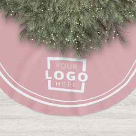 Falda Para El Árbol De Navidad De Poliéster Navidades con logotipo de negocios personalizado E
