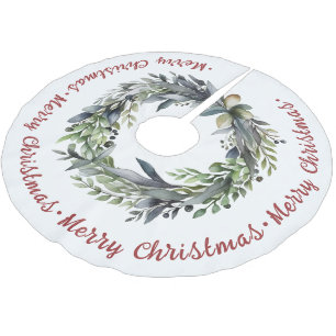 Falda Para El Árbol De Navidad De Poliéster Navidades con verdor de vacaciones Brushed