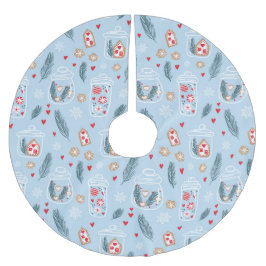 Falda Para El Árbol De Navidad De Poliéster Navidades Cookie Jar Nordic Scandi