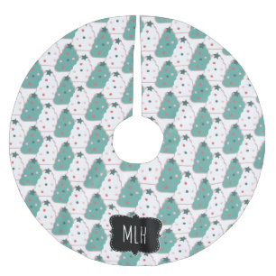 Falda Para El Árbol De Navidad De Poliéster Navidades Cuidados Cookies Dot Sprinkle Familia In