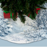 Falda Para El Árbol De Navidad De Poliéster Navidades de acuarela Winter Wonderland<br><div class="desc">Transforme su decoración de vacaciones con nuestros Navidades de acuarela Invierno Maravilla cepillado de poliéster Skirt! Con un impresionante diseño acuático de un tranquilo promontorio invernal, esta falda arbórea aporta un toque elegante y festivo a su árbol de Navidad. Fabricado con poliéster suave y cepillado, ofrece belleza y durabilidad, perfecto...</div>