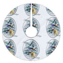 Falda Para El Árbol De Navidad De Poliéster Navidades de Cairn Terrier