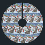 Falda Para El Árbol De Navidad De Poliéster Navidades de Cairn Terrier Dog Winter Wonderland d<br><div class="desc">Este diseño festivo capta el alegre espíritu de la temporada navideña, con un adorable cachorro vestido con un sombrero de Santa. El perro está enclavado en un maravilloso país invernal, con un muñeco de nieve, un árbol de Navidad decorado y regalos hermosamente envueltos. Los copos de nieve caen suavemente, añadiendo...</div>