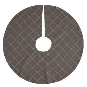 Falda Para El Árbol De Navidad De Poliéster Navidades de color verde rojo azul trenzado elegan