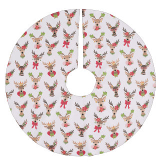 Falda Para El Árbol De Navidad De Poliéster Navidades de Coquette Reno Preppy