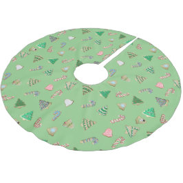 Falda Para El Árbol De Navidad De Poliéster Navidades de corte de cookies